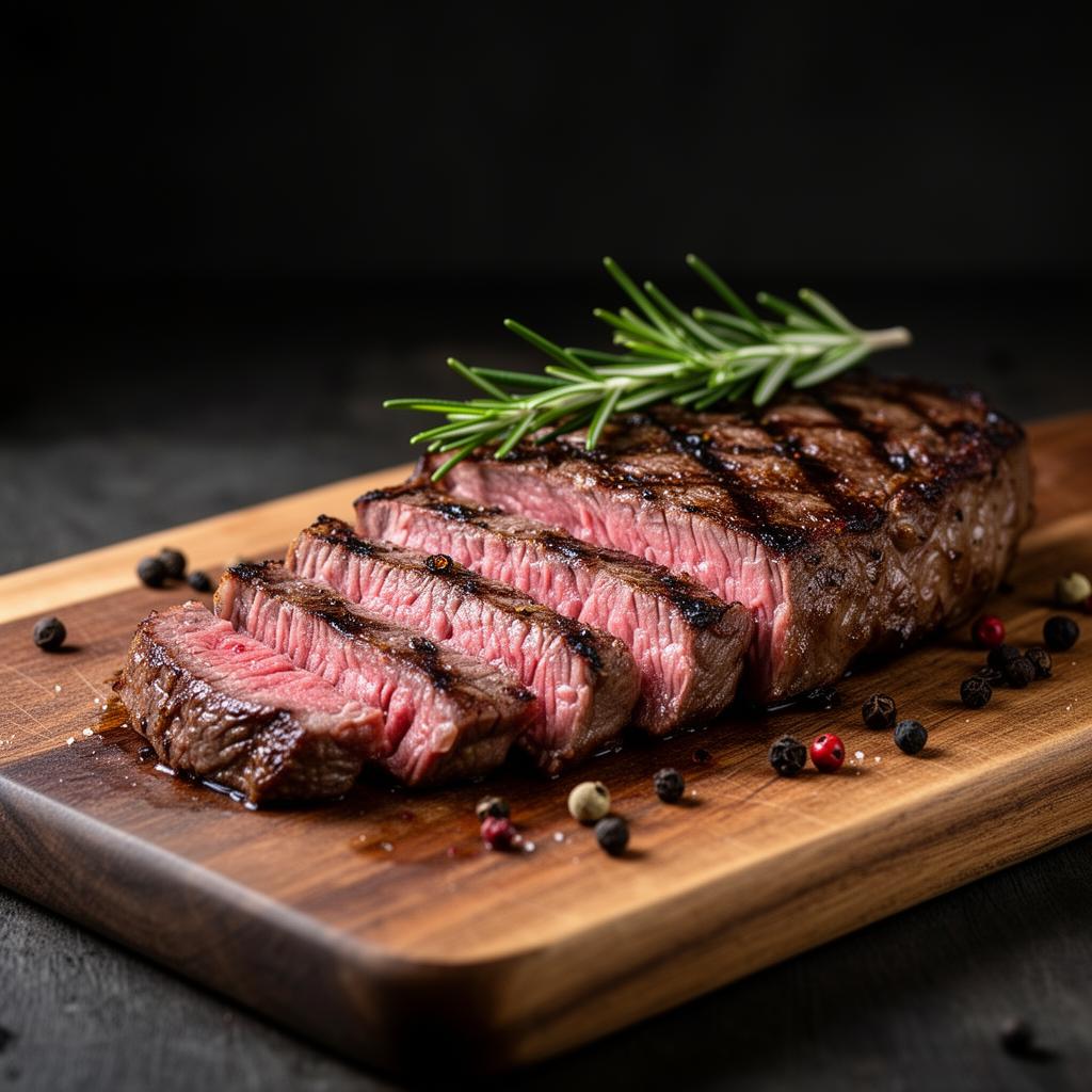 MSA-graded marbled steak on a board